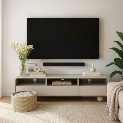 Ballo TV-bord til fjernsyn, 160x44, i japandi-stil – i indretningen