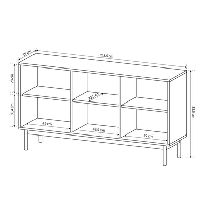Sabi-kommode 154x84 i japandi-stil – billede 9