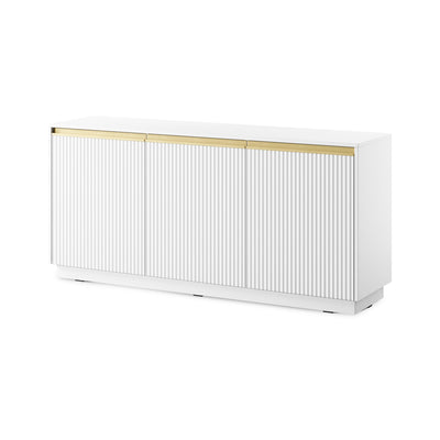 Kommode 154x72 i moderne stil | Westa Hvid