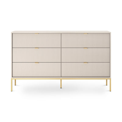 Kommode med skuffer, 154 x 91, i glamour-stil | Roza