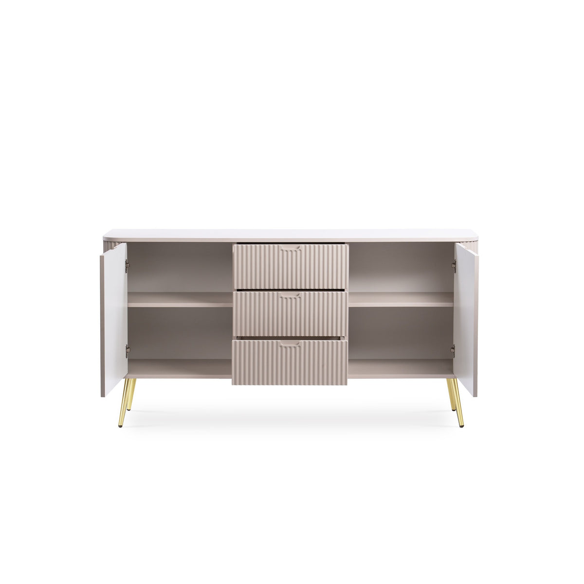 Eva-kommode med låger og skuffer, 168x87, i moderne stil – billede 9