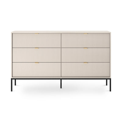 Kommode med skuffer, 154 x 91, i glamour-stil | Roza