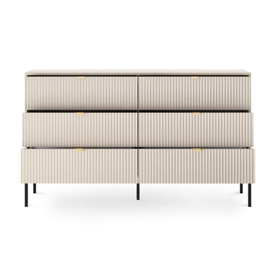 Kommode med skuffer, 154 x 91, i glamour-stil | Roza