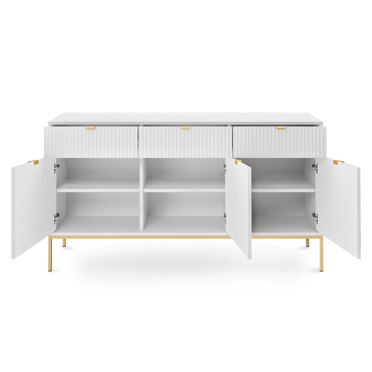 Roza-kommode 154x83 i glamour-stil – billede 10