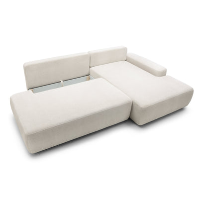 Bamby hjørnesofa med sovefunktion til 4 personer, 125x210, i japandi-stil – billede 4