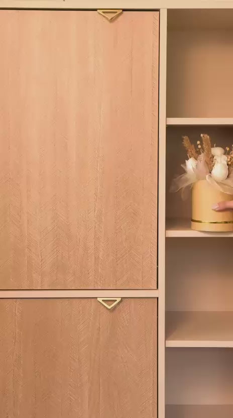 Regał Mandala 80x160 z półkami i szafkami w stylu japandi – wideo prezentujące produkt