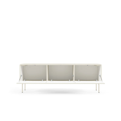 MuzZI TV-bord 147x51 i moderne stil – med åbne fronter