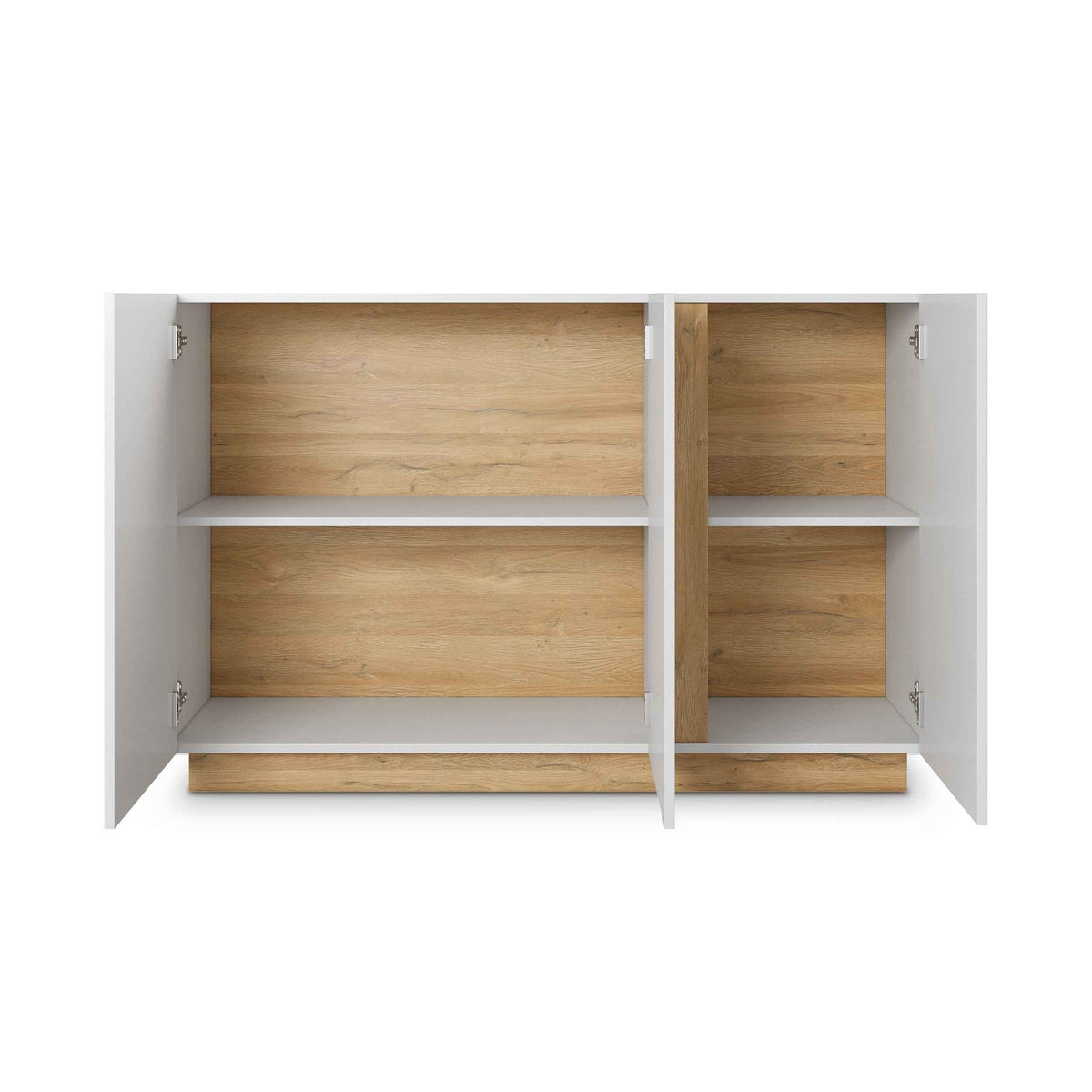 Armelia-kommode med låger, 138 x 91, i moderne stil – med åbne fronter