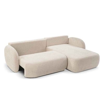 Olemo 4-personers hjørnesofa med sovefunktion i minimalistisk stil, Abriamo-stof – billede 5