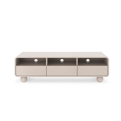 Ballo TV-bord 160x44 i japandi-stil – set forfra