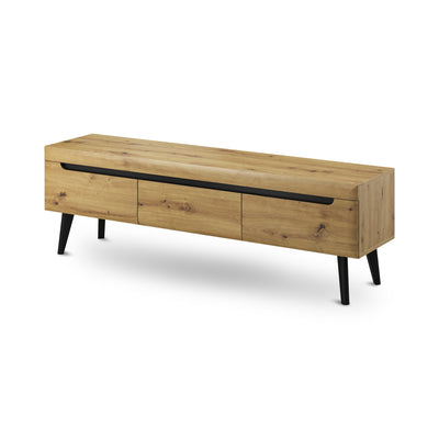 TV-bord til 160x50 i skandinavisk stil | Trava Artisan-eg