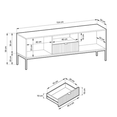 Roza TV-bord 154x56 – billede 8