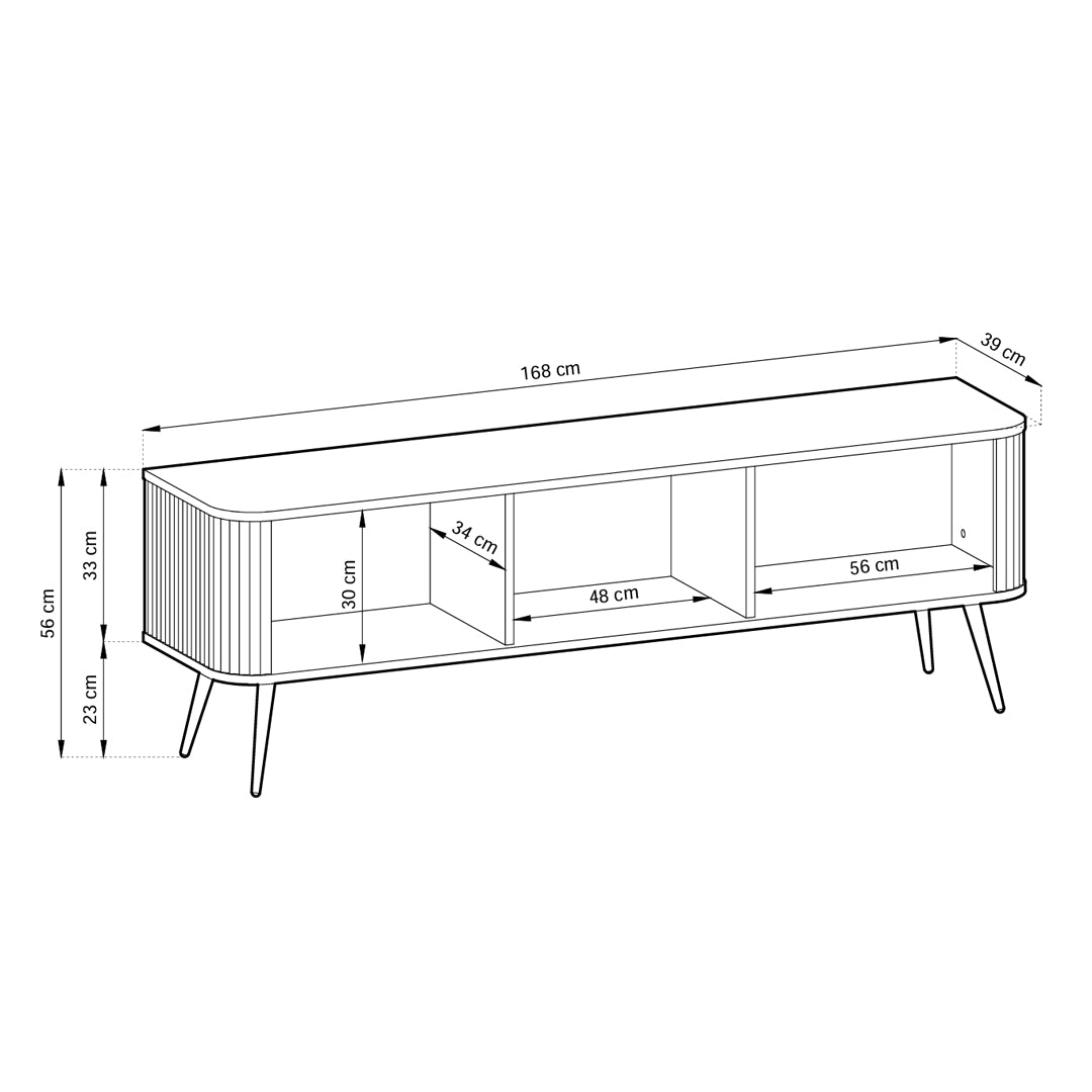 Eva TV-bord 168x57 – billede 7