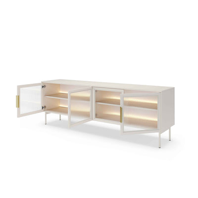 Lummer TV-bord 181x62 i moderne stil – med åbne fronter