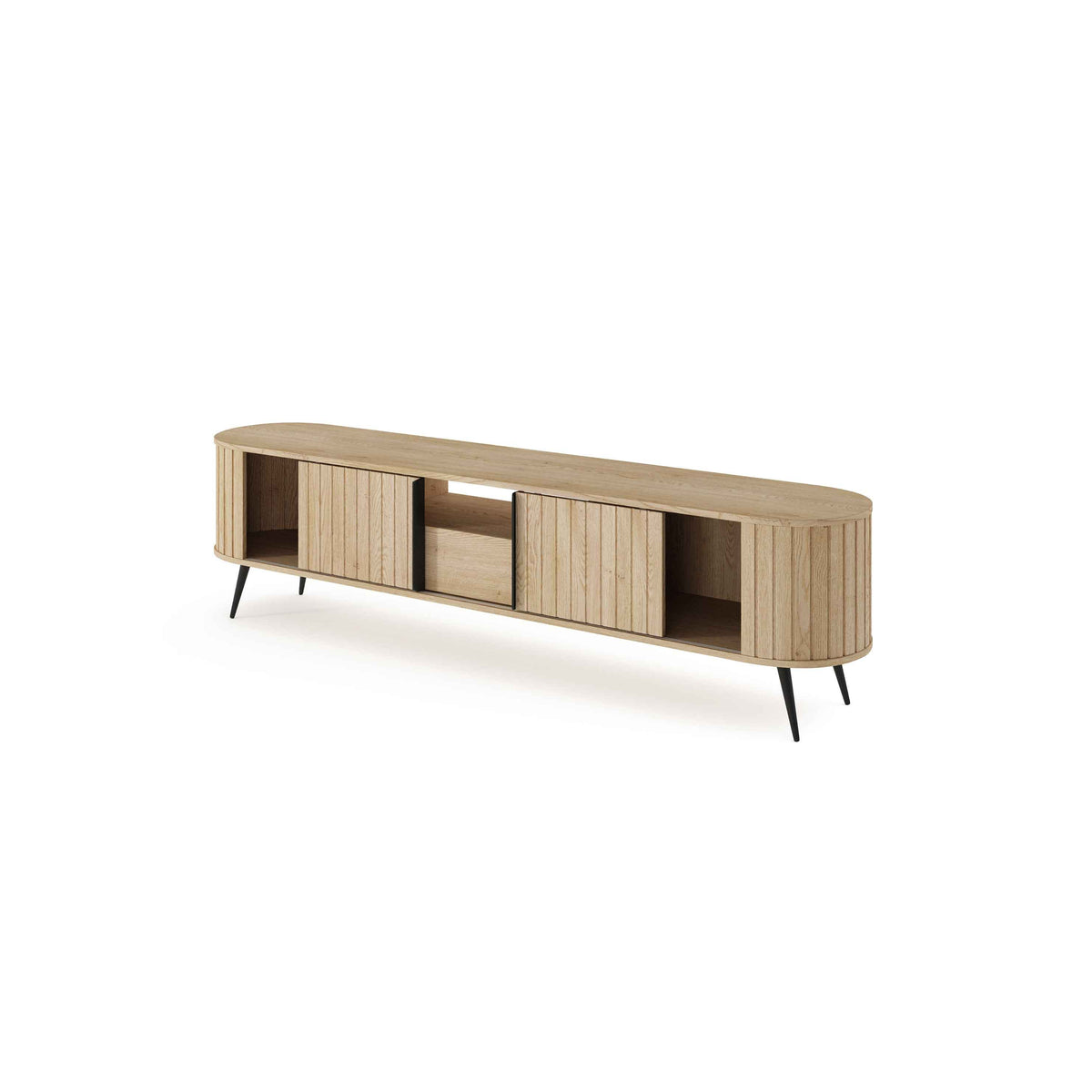 Llovia TV-bord 196x51 i moderne stil – med åbne fronter