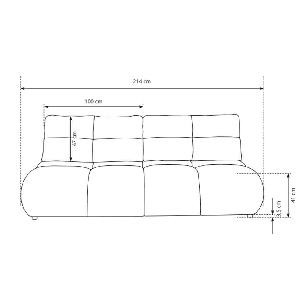 3-personers sofa med sovemulighed, 142x200, i blød minimalistisk stil | Milorya