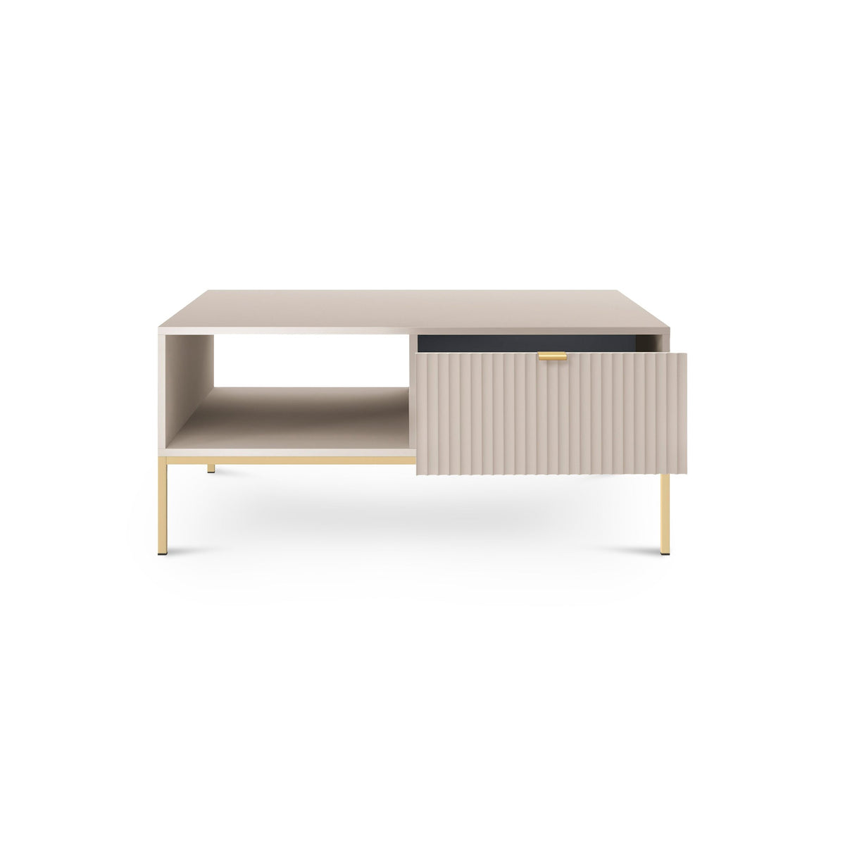 Roza sofabord 104x46 med skuffe i moderne stil – billede 4