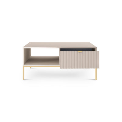 Roza sofabord 104x46 med skuffe i moderne stil – billede 4