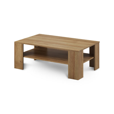 Gorky sofabord til stuen, 103x38, med hylde i skandinavisk stil – hovedbillede | Pillovely