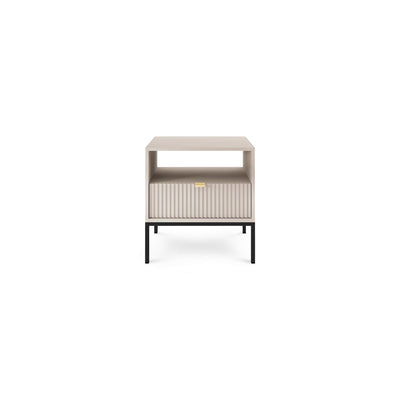 Roza-natbord med skuffe, 54 x 56 cm, i glamour-stil – billede 7