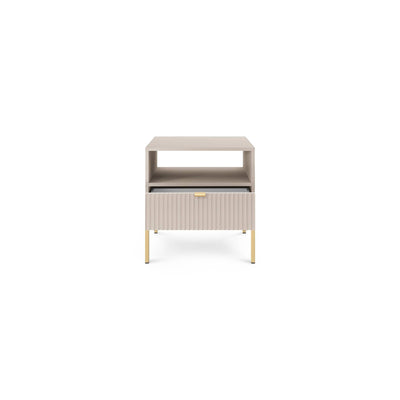 Roza-natbord med skuffe, 54 x 56 cm, i glamour-stil – billede 4