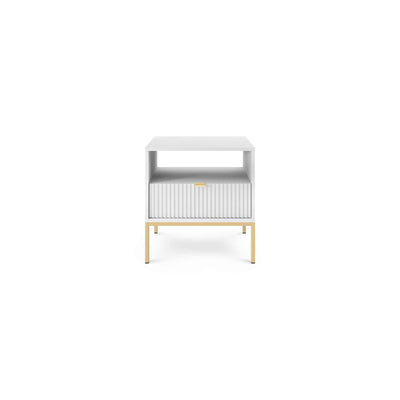 Roza-natbord med skuffe, 54 x 56 cm, i glamour-stil – billede 10