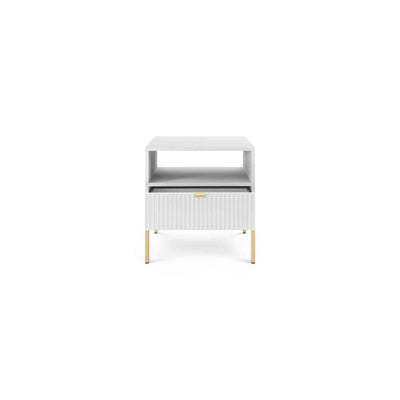 Roza-natbord med skuffe, 54 x 56 cm, i glamour-stil – billede 11