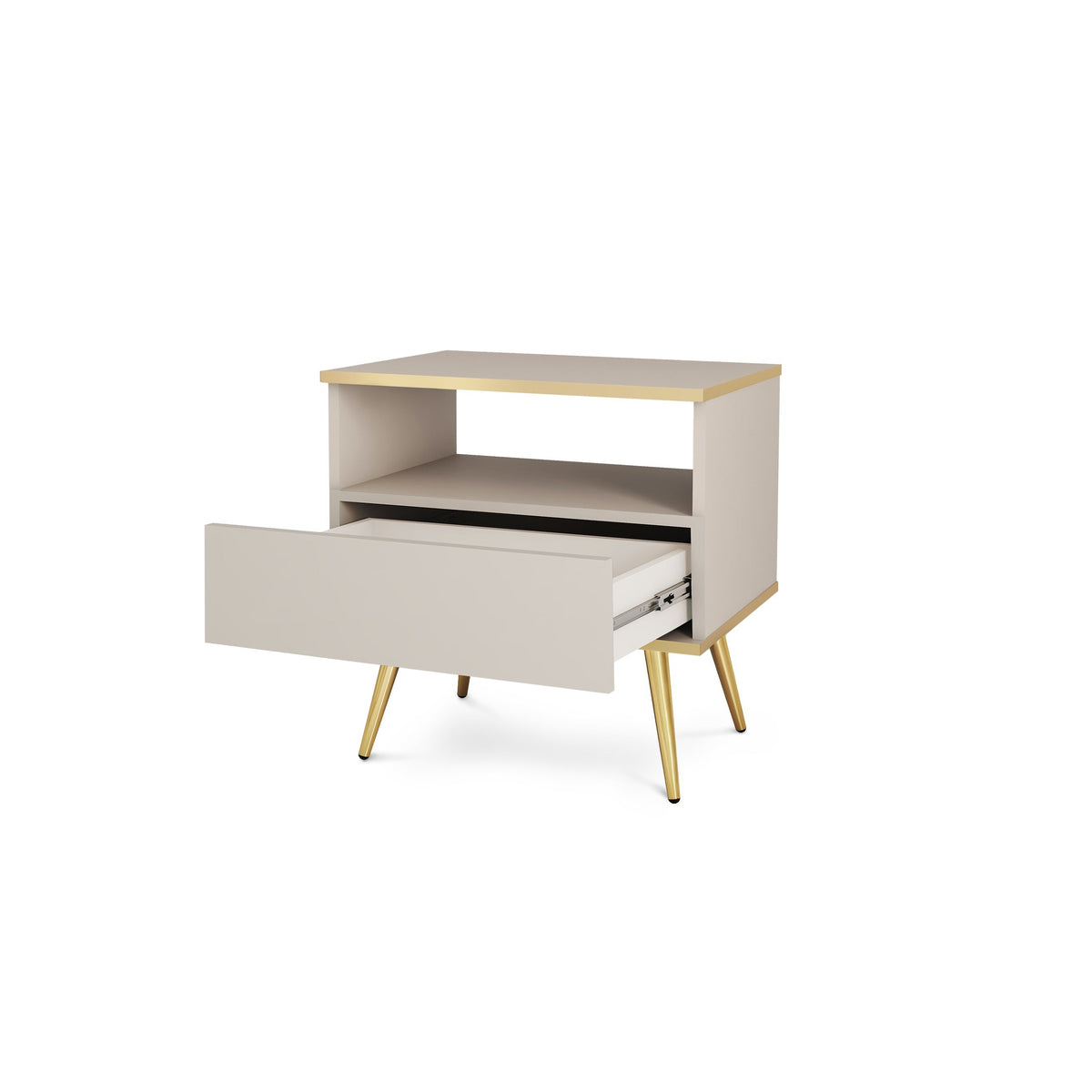 Meva-natbord 54 x 59 cm i modern classic-stil – billede 3