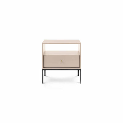 Kviat-natbord med skuffe, 54 x 57 cm, i modern classic-stil – billede 5