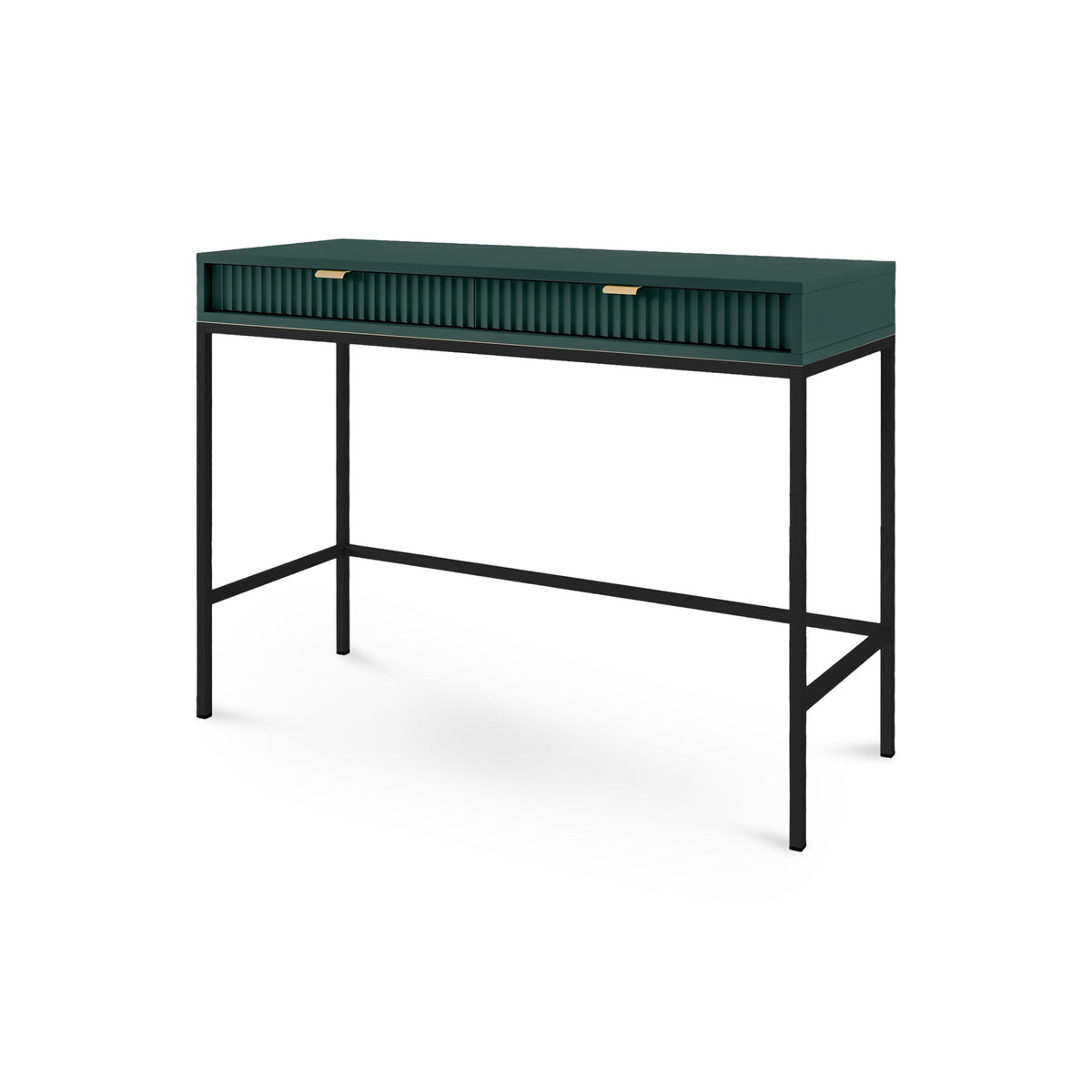 Toaletka 104x78 cm w stylu glamour | Roza Labrador Green Czarny