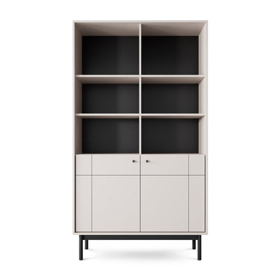 Sabi-vitrineskab 104 x 185 cm i japandi-stil – billede 3