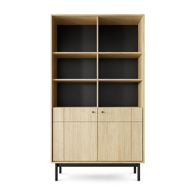 Sabi-vitrineskab 104 x 185 cm i japandi-stil – billede 7