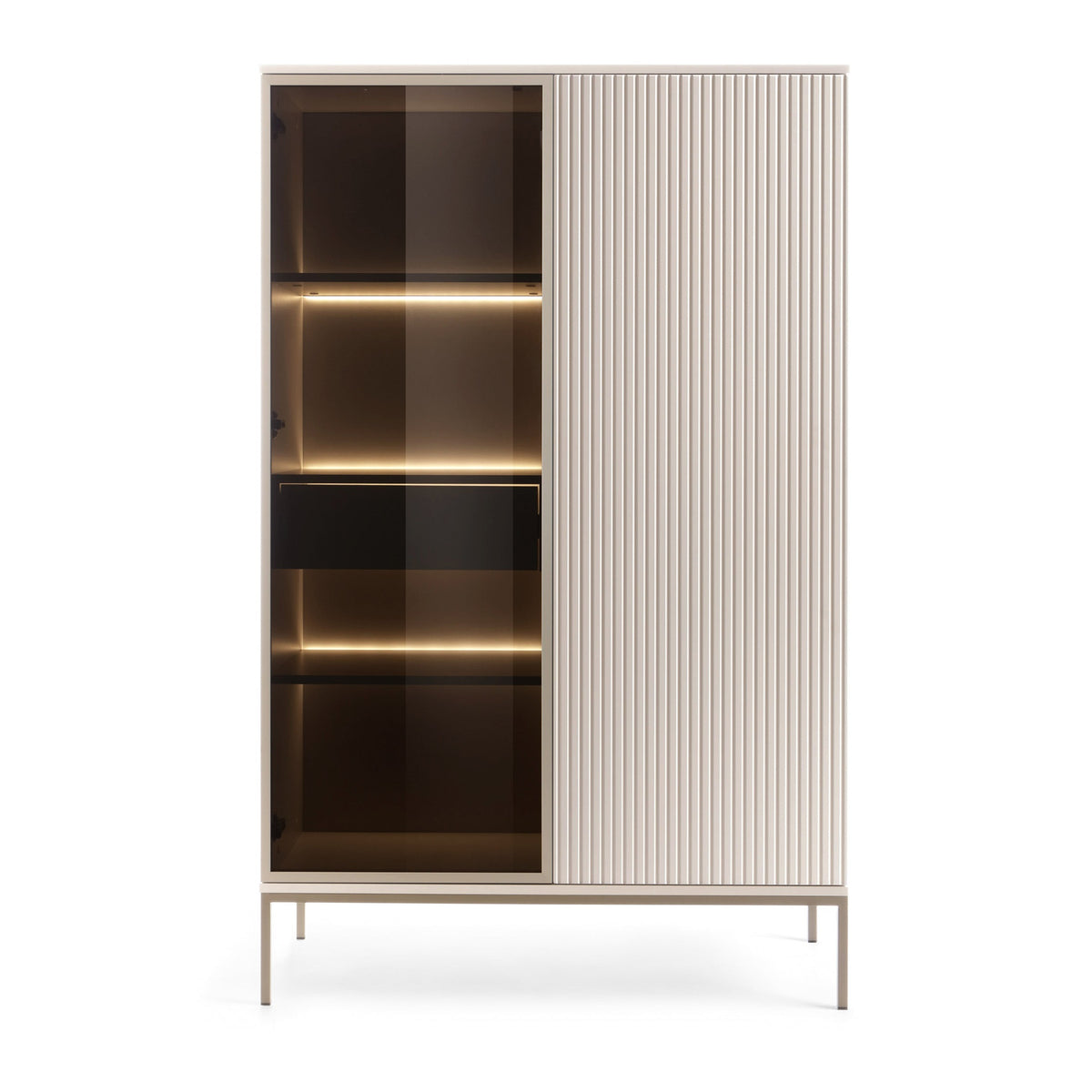Lampy-kommode med låger og skuffe, 104x166, i moderne stil – billede 3