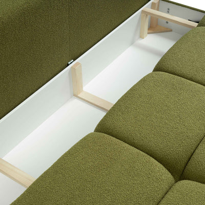 3-personers sofa med sovemulighed, 142x200, i blød minimalistisk stil | Milorya