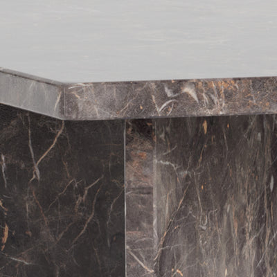 Plaris-sofabord 90x42 i elegant stil – nærbillede af detaljer og overflade
