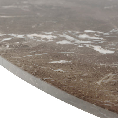 Det runde bord Morial 120x76 i elegant stil – nærbillede af detaljer og overflade