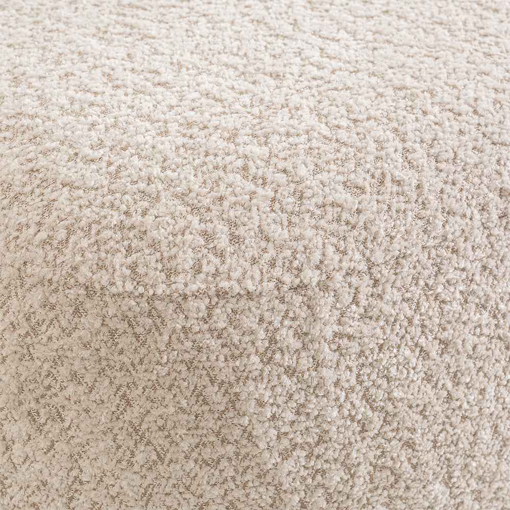 Olemo 4-personers hjørnesofa med sovefunktion i minimalistisk stil, Abriamo-stof – nærbillede af detaljer og struktur